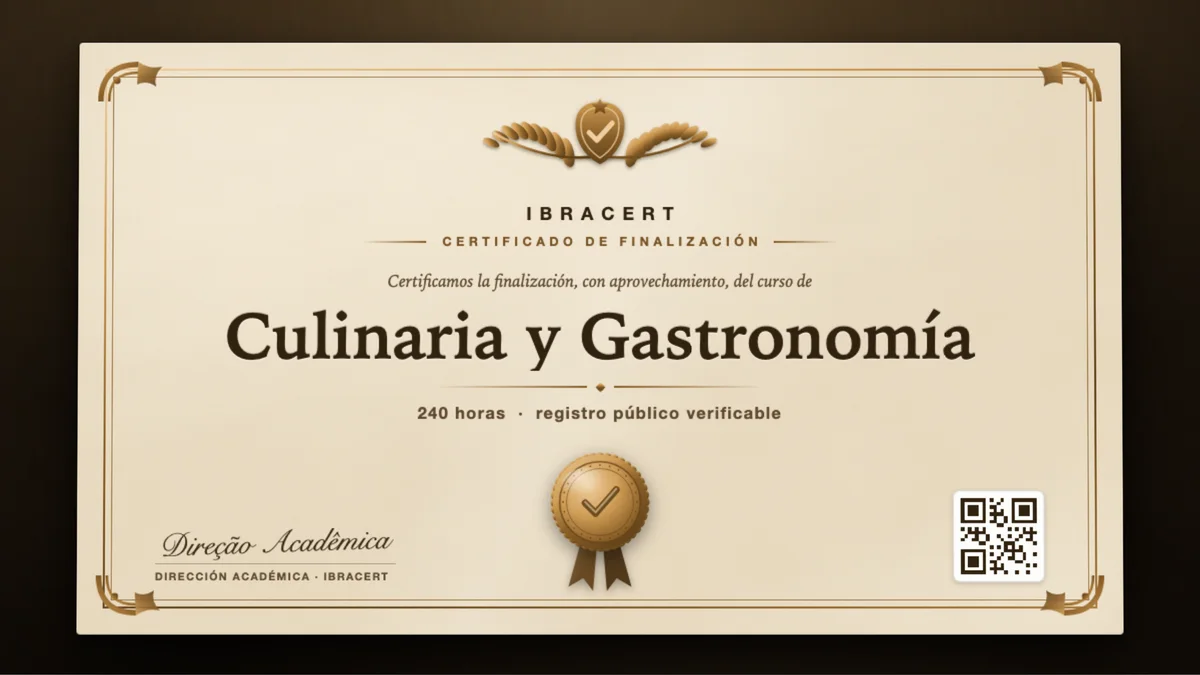 Portada del curso Culinaria y Gastronomía