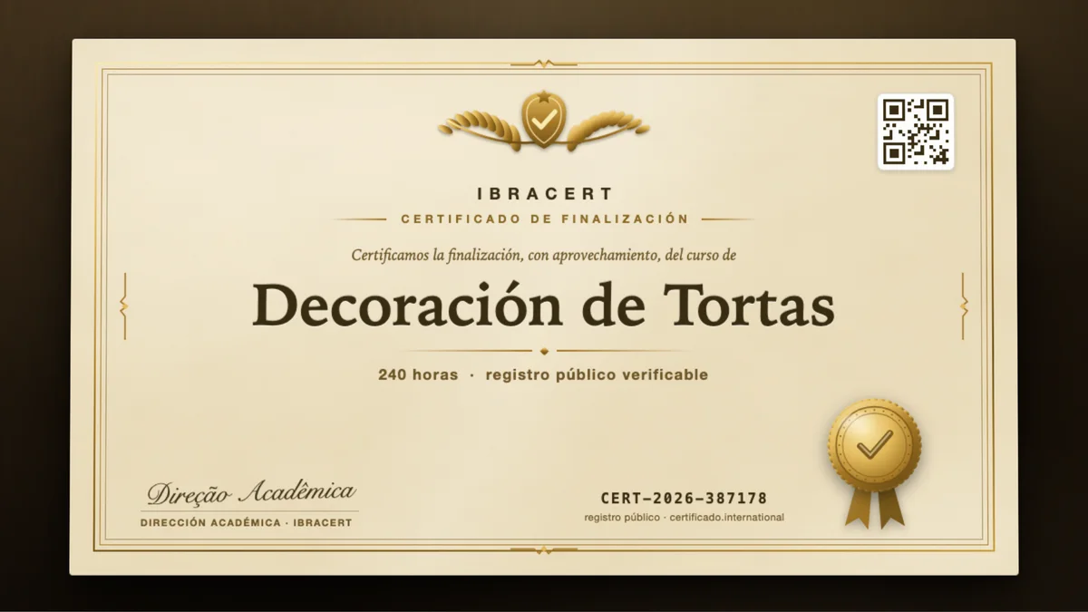 Portada del curso Decoración de Tortas