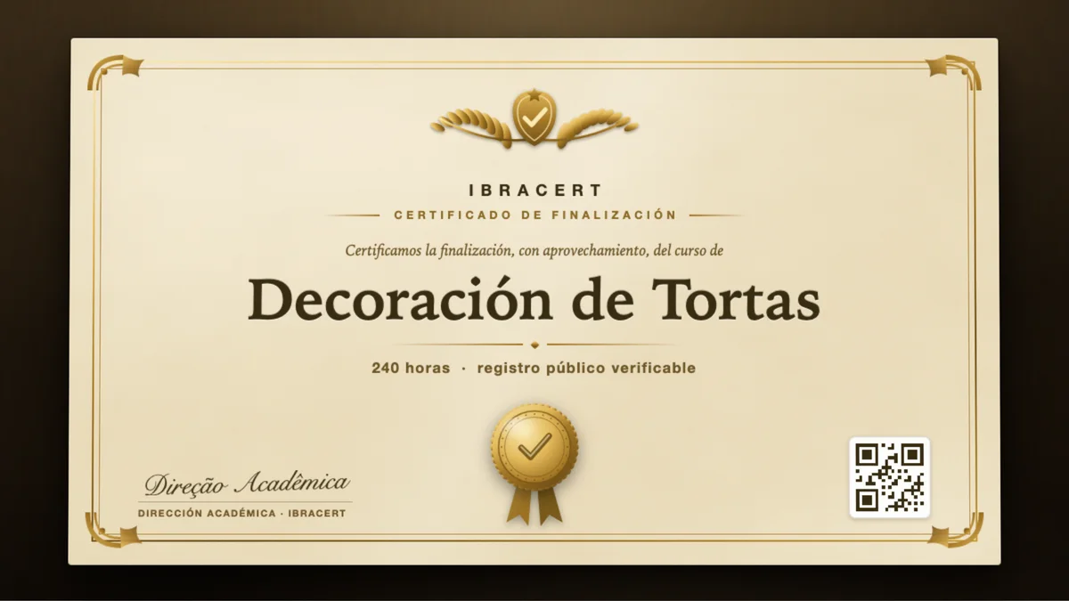 Portada del curso Decoración de Tortas