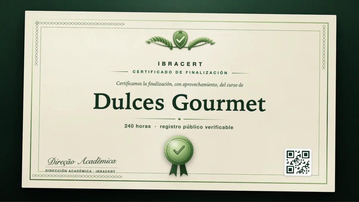 Portada del curso Dulces Gourmet