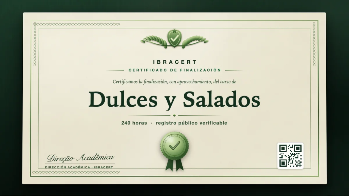 Portada del curso Dulces y Salados