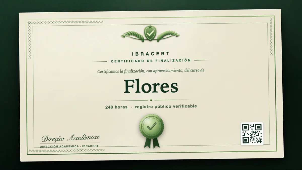 Portada del curso Flores