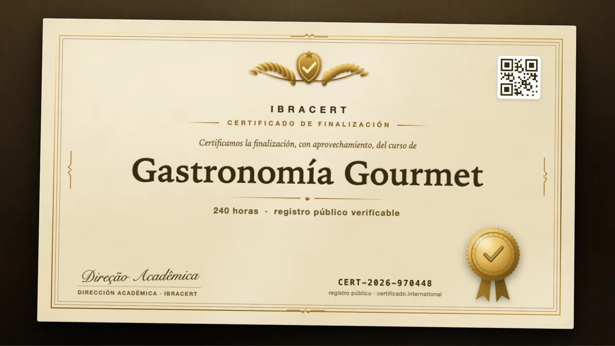 Portada del curso Gastronomía Gourmet