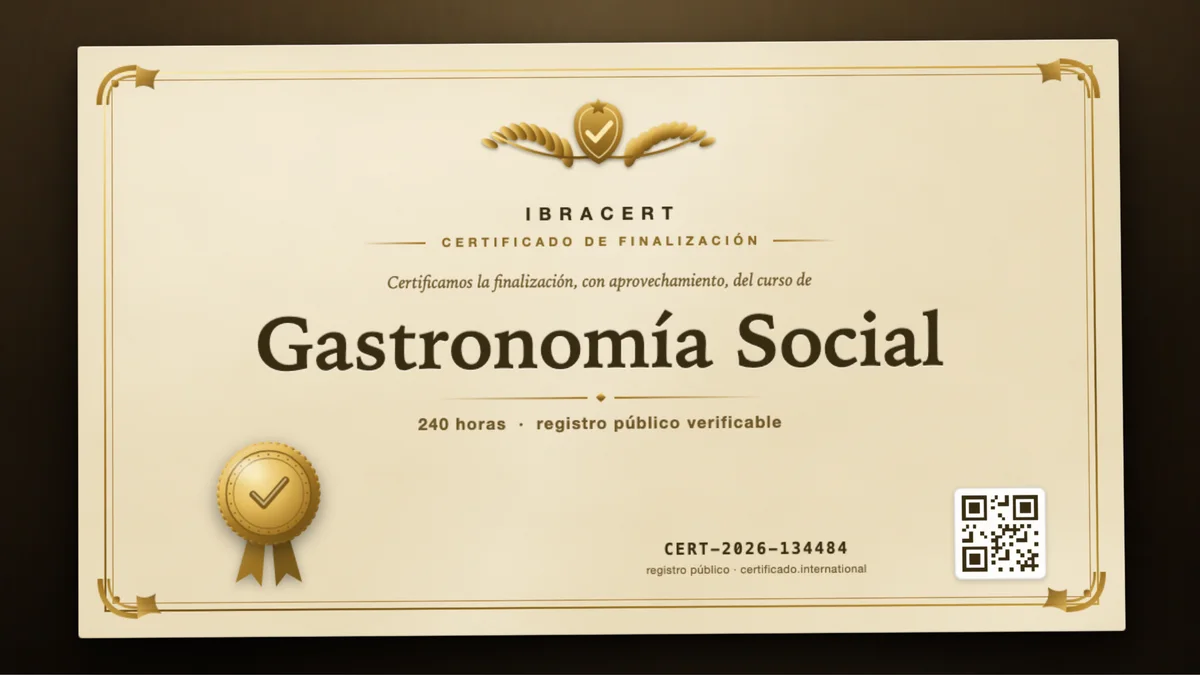 Portada del curso Gastronomía Social