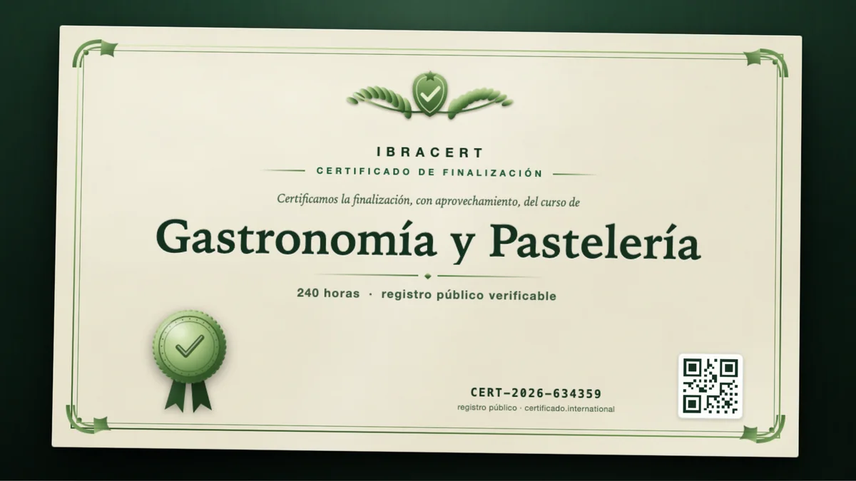 Portada del curso Gastronomía y Pastelería