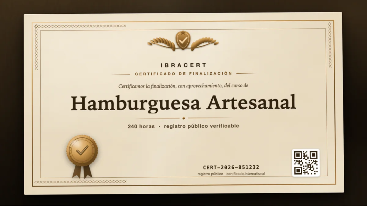 Portada del curso Hamburguesa Artesanal