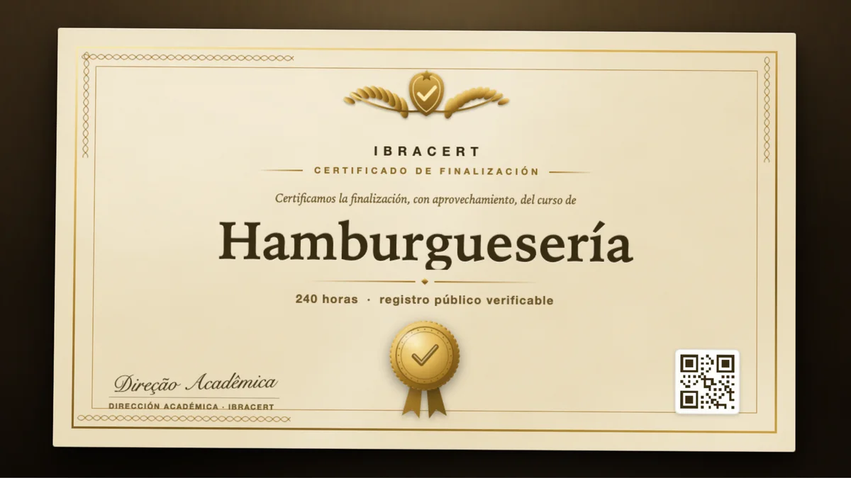 Portada del curso Hamburguesería