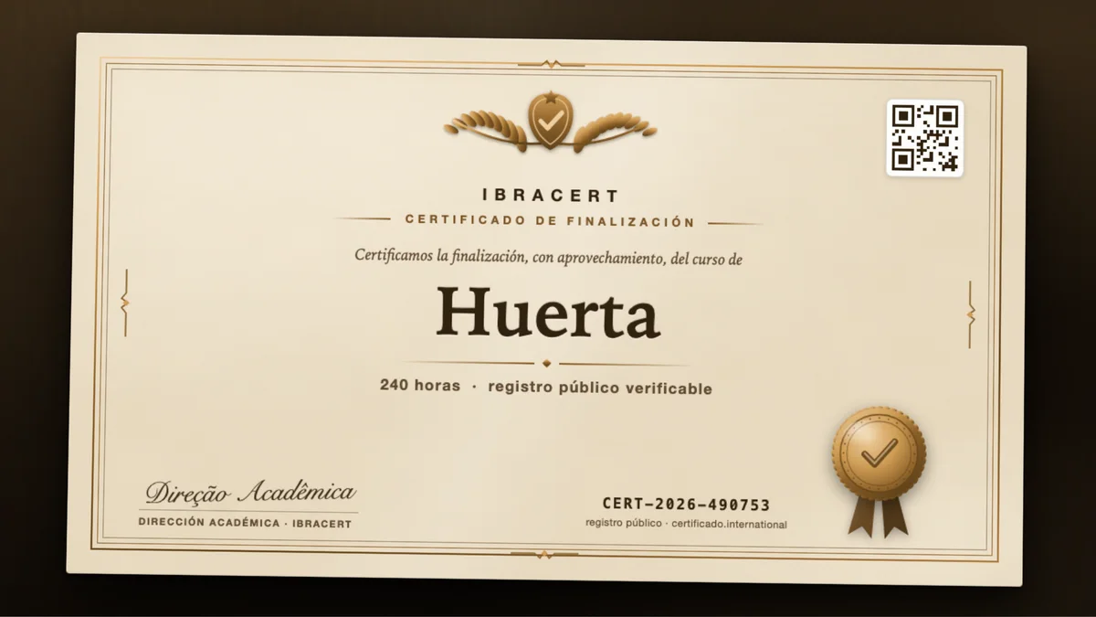 Portada del curso Huerta