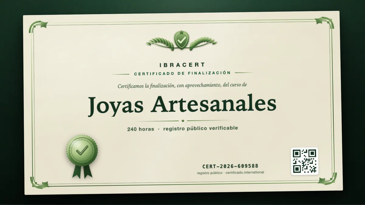 Portada del curso Joyas Artesanales