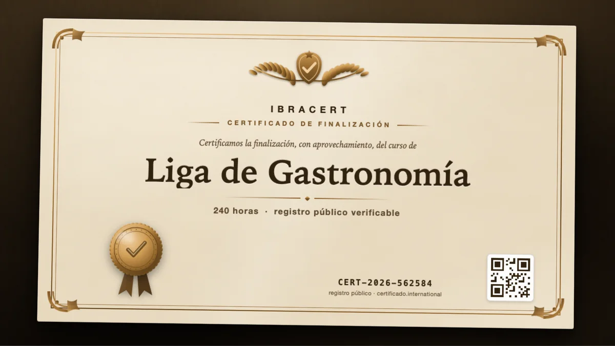 Portada del curso Liga de Gastronomía