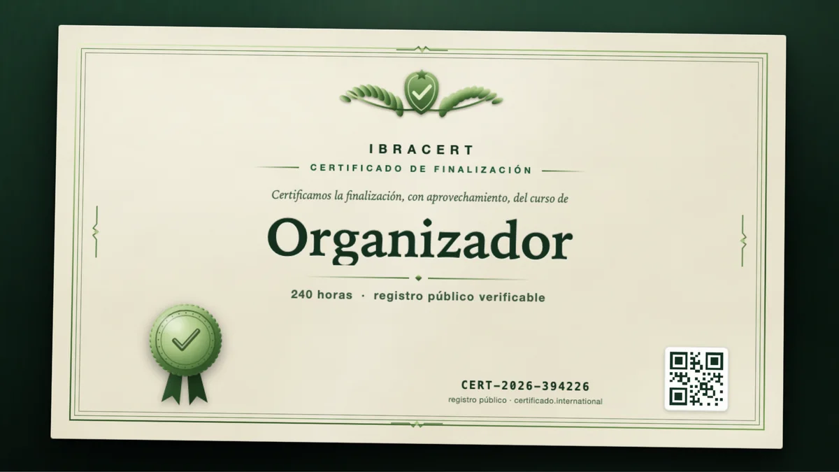 Portada del curso Organizador