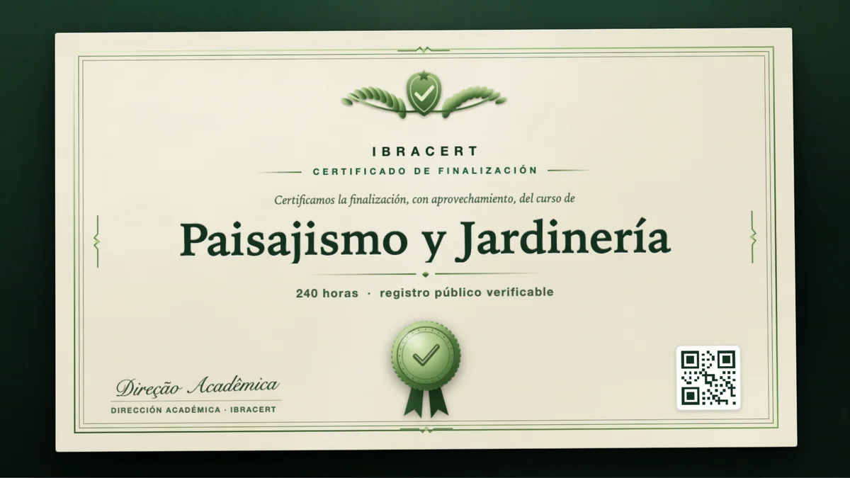 Portada del curso Paisajismo y Jardinería