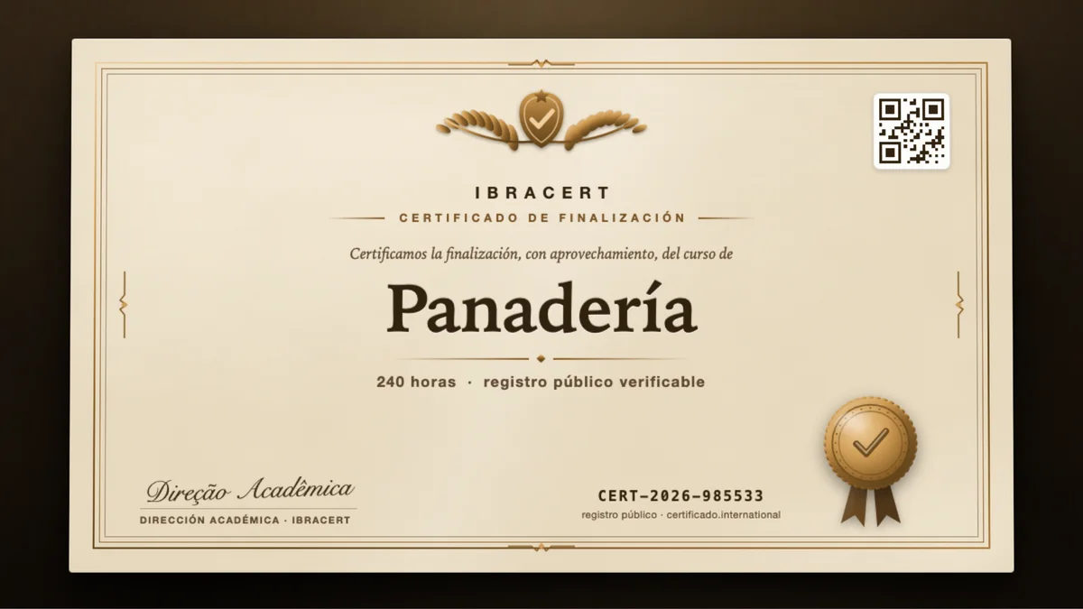Portada del curso Panadería