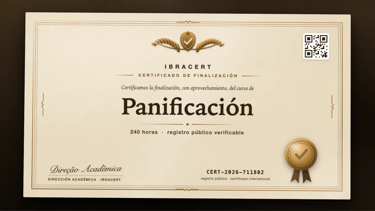 Portada del curso Panificación