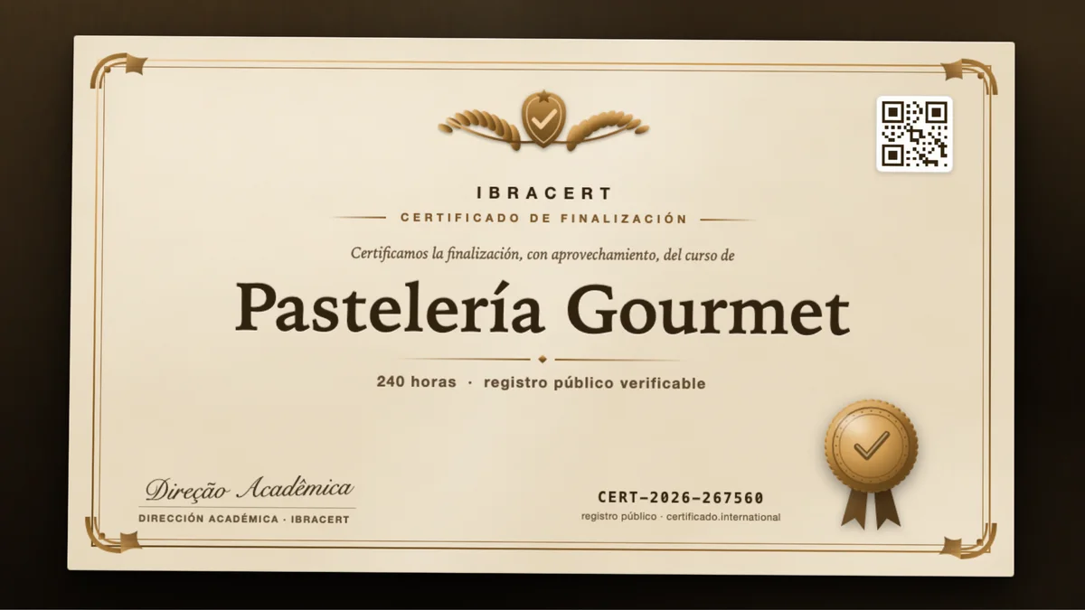Portada del curso Pastelería Gourmet