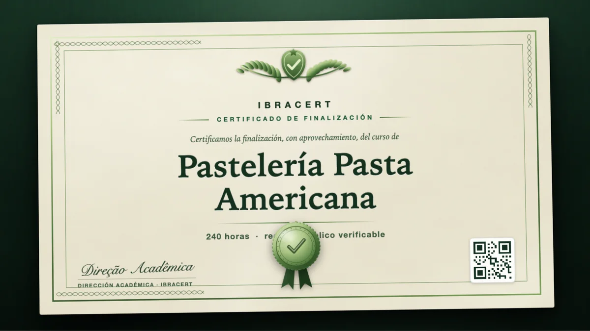 Portada del curso Pastelería Pasta Americana