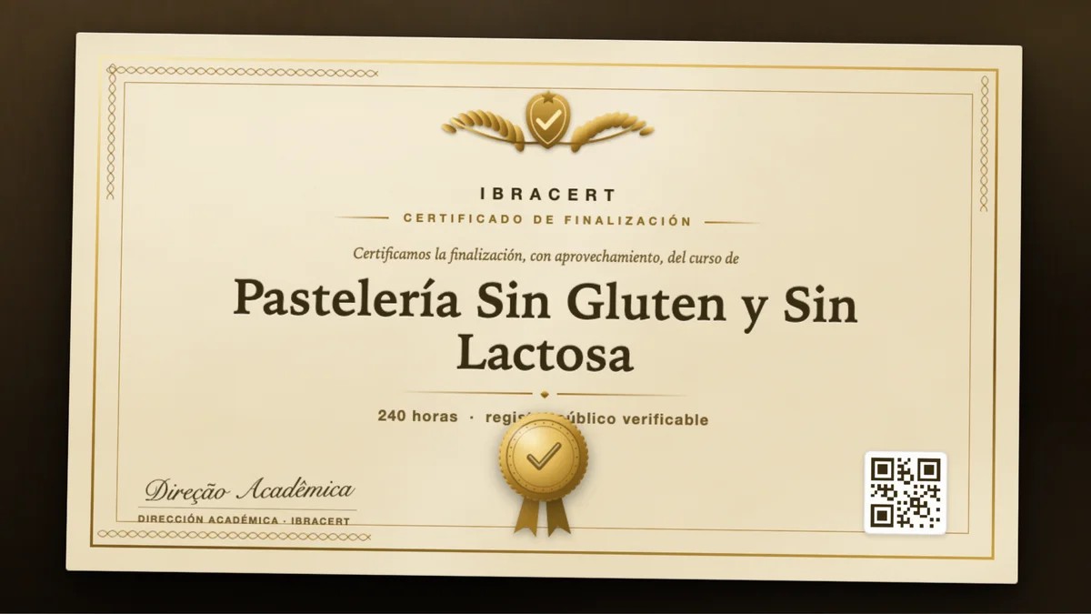 Portada del curso Pastelería Sin Gluten y Sin Lactosa