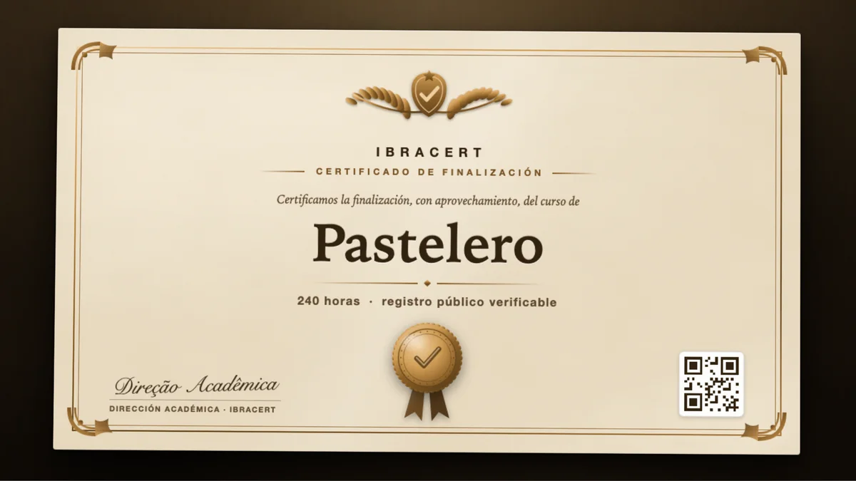 Portada del curso Pastelero