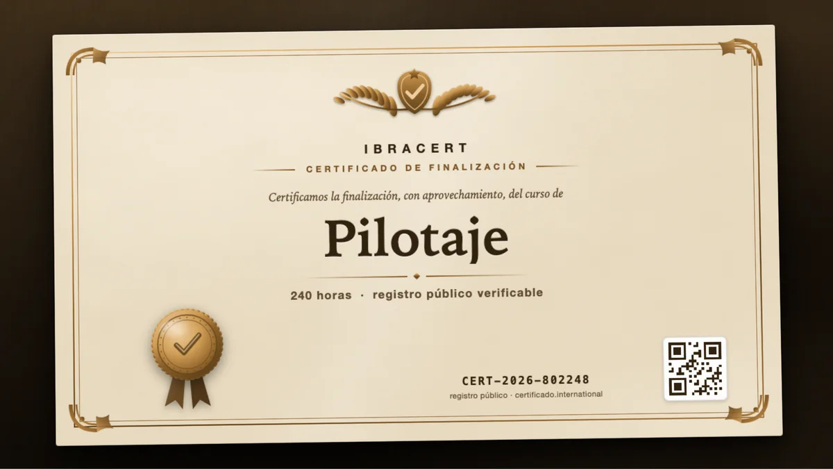 Portada del curso Pilotaje