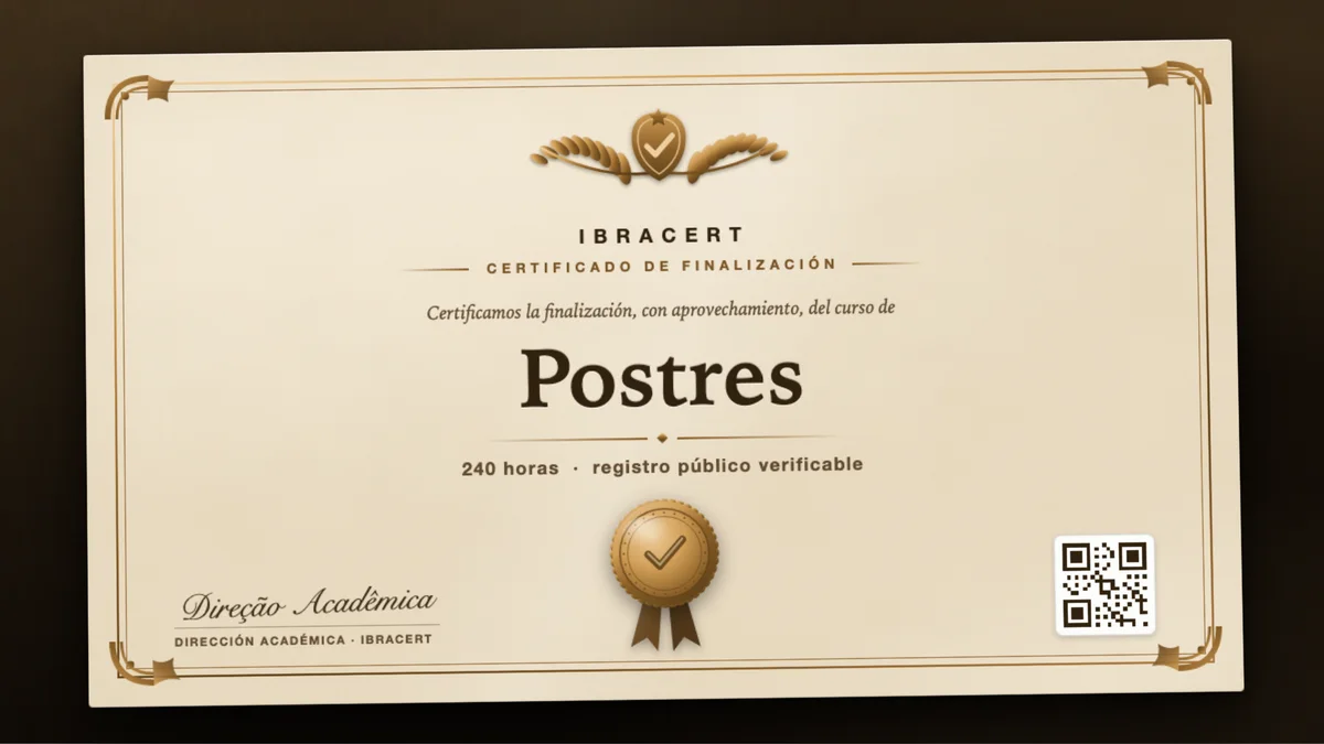 Portada del curso Postres