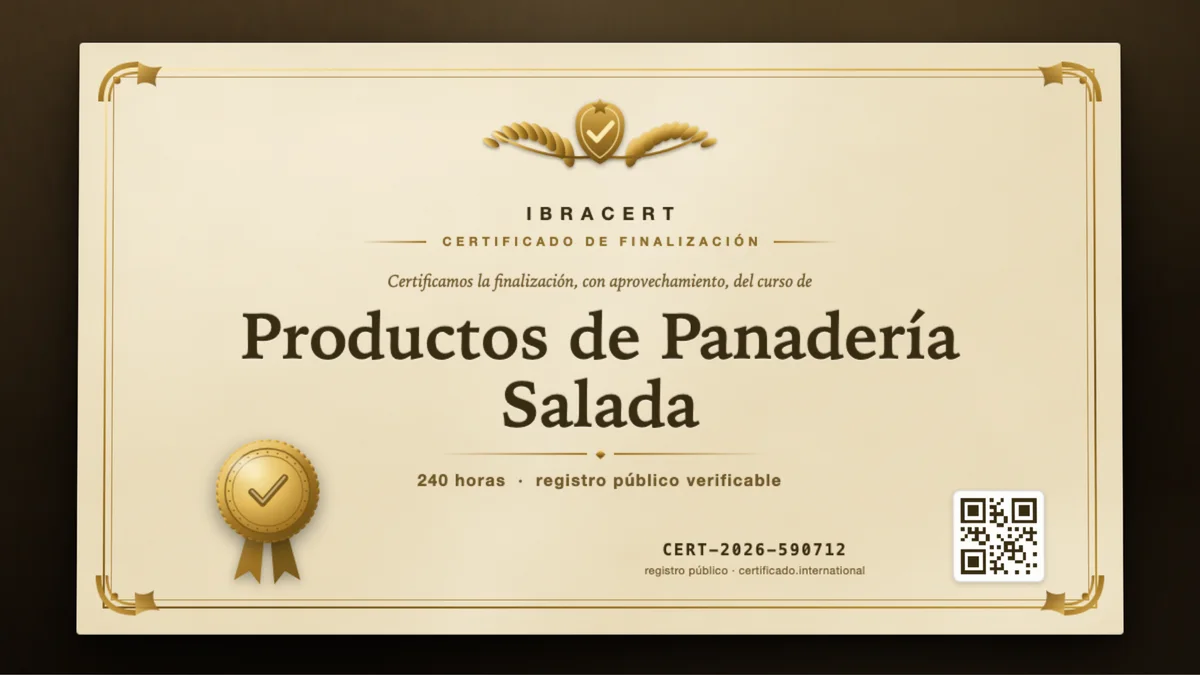 Portada del curso Productos de Panadería Salada