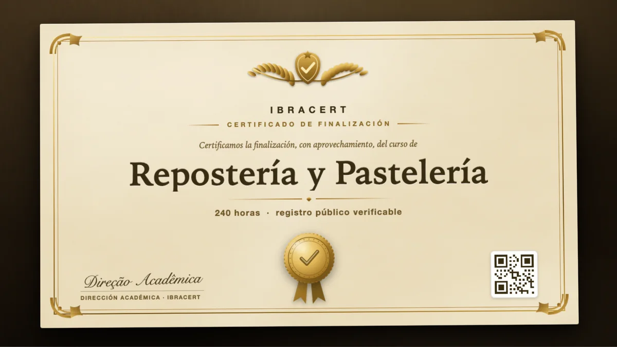 Portada del curso Repostería y Pastelería