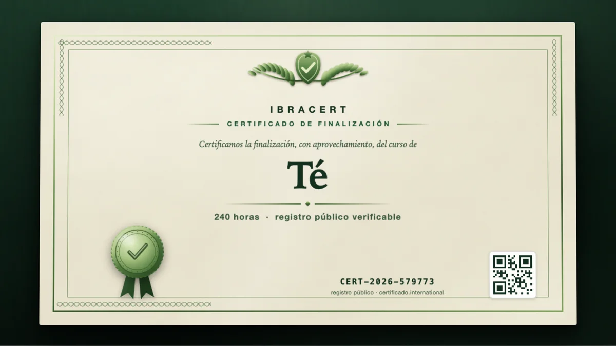 Portada del curso Té