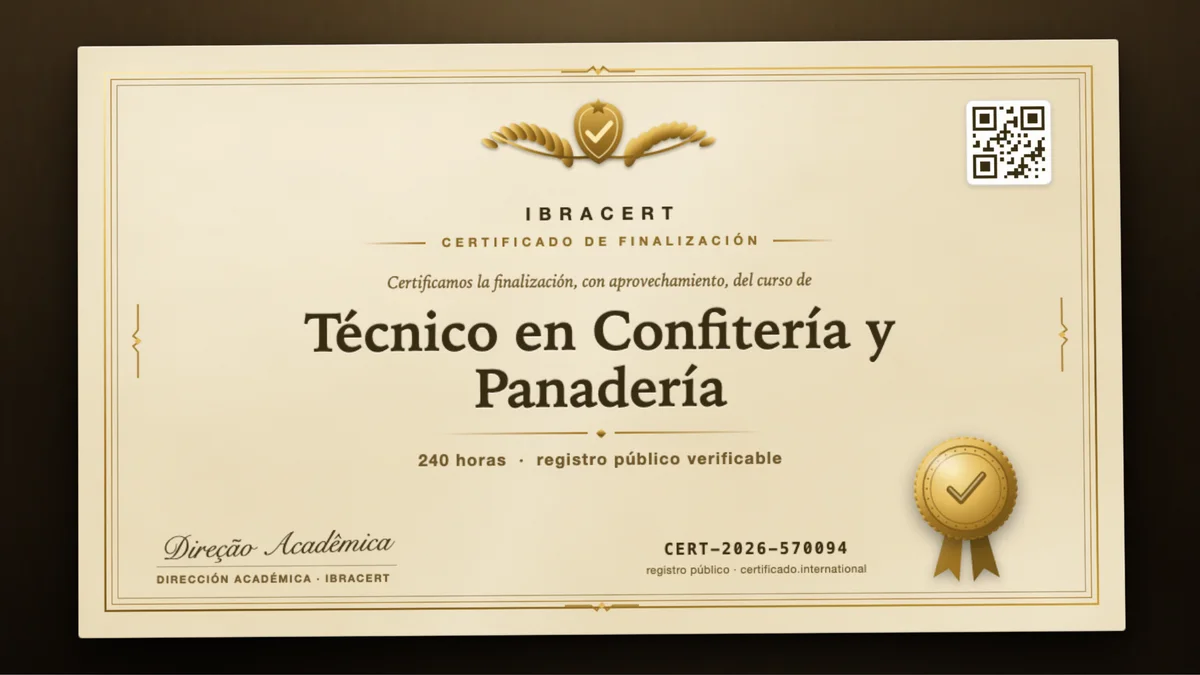 Portada del curso Técnico en Confitería y Panadería
