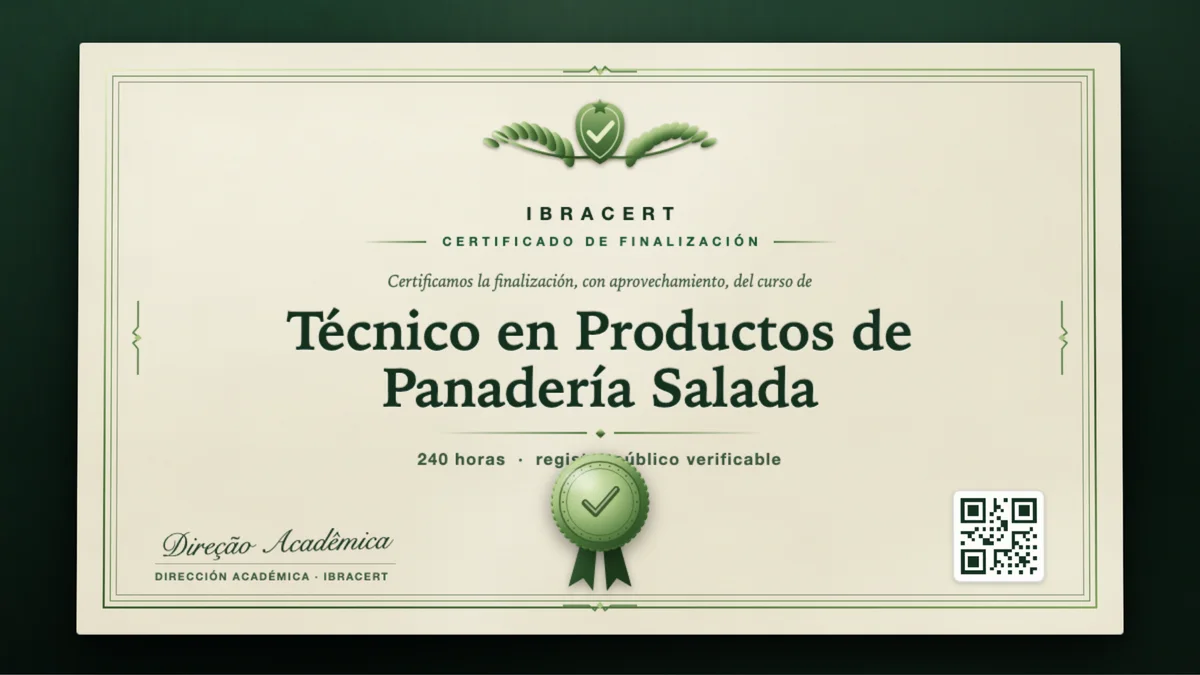 Portada del curso Técnico en Productos de Panadería Salada