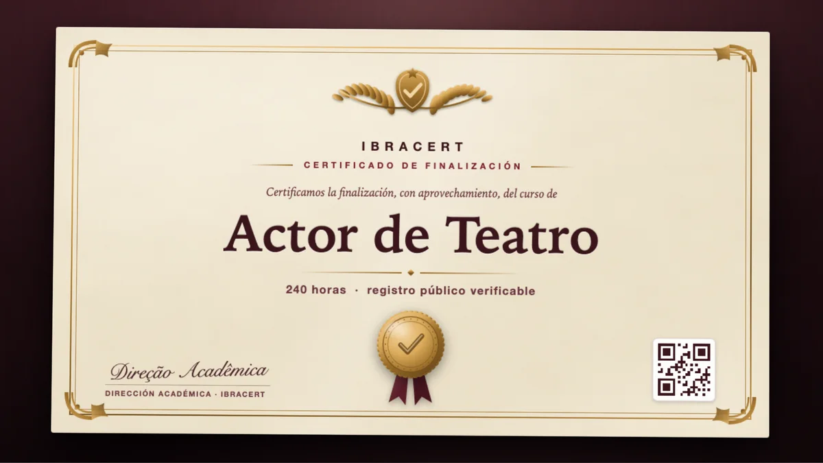 Portada del curso Actor de Teatro