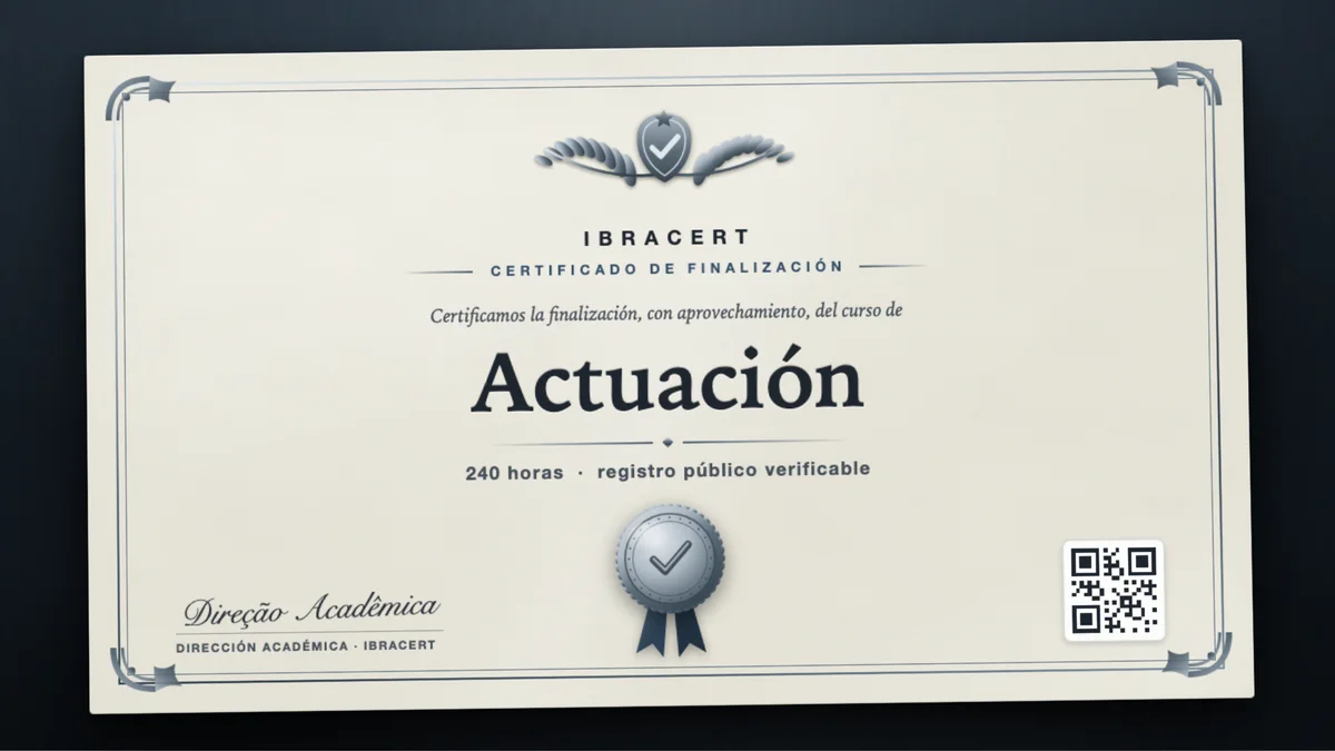 Portada del curso Actuación