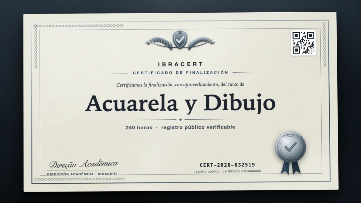 Portada del curso Acuarela y Dibujo