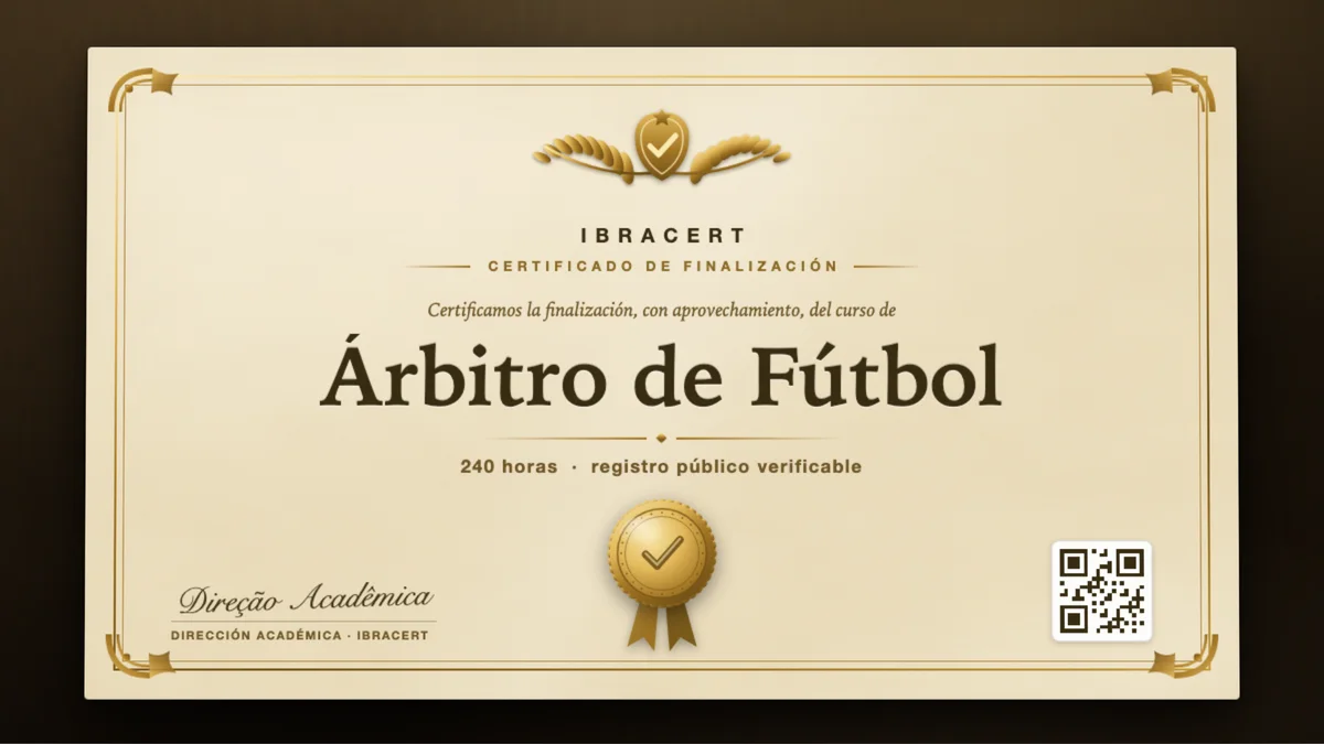 Portada del curso Árbitro de Fútbol
