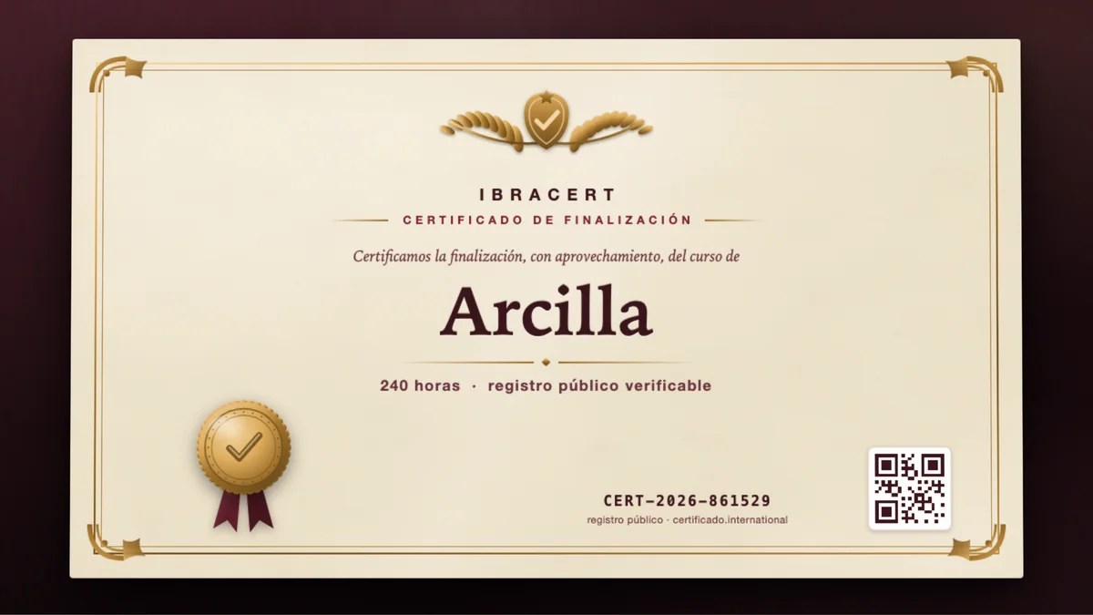 Portada del curso Arcilla