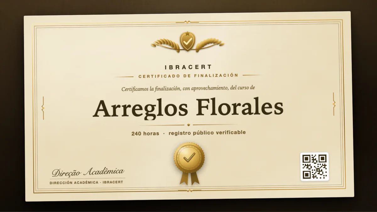 Portada del curso Arreglos Florales
