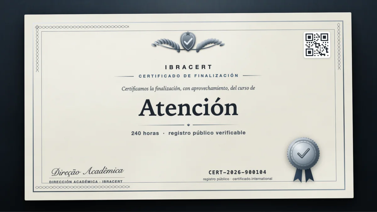 Portada del curso Atención
