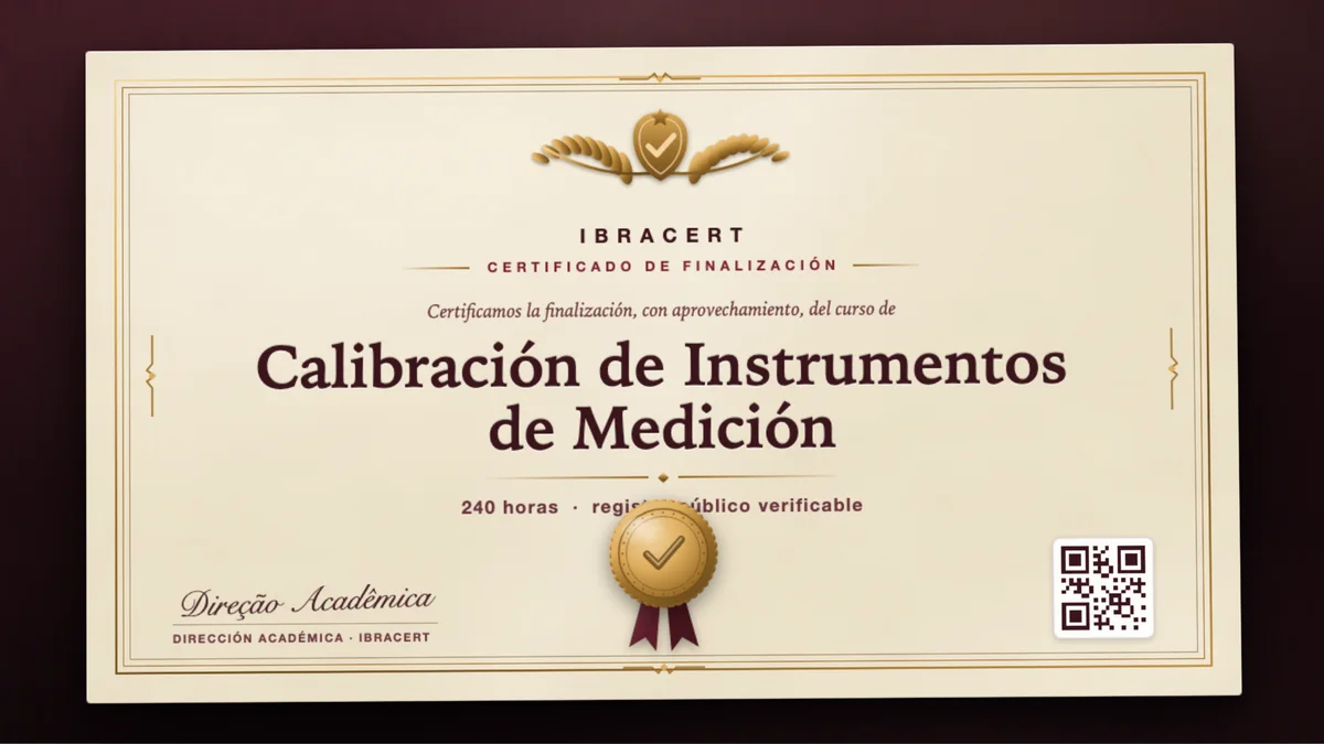 Portada del curso Calibración de Instrumentos de Medición