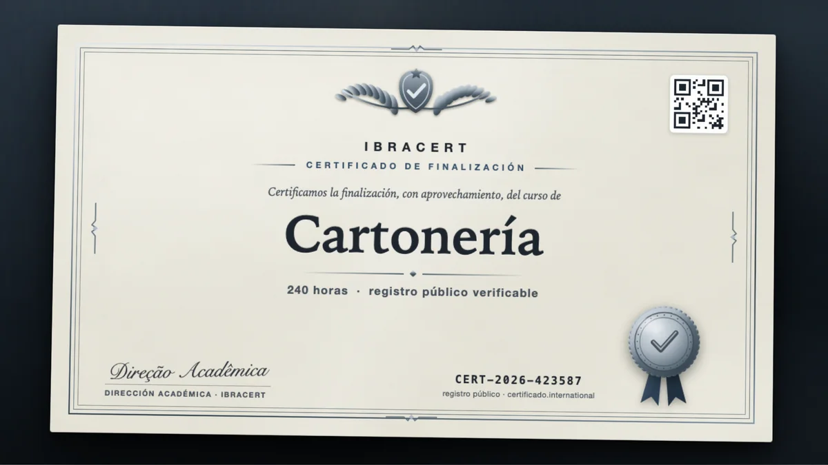 Portada del curso Cartonería