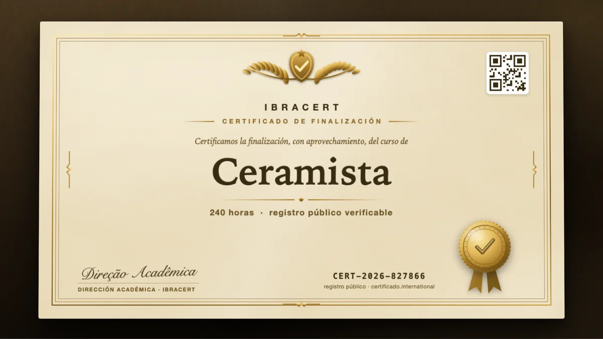 Portada del curso Ceramista