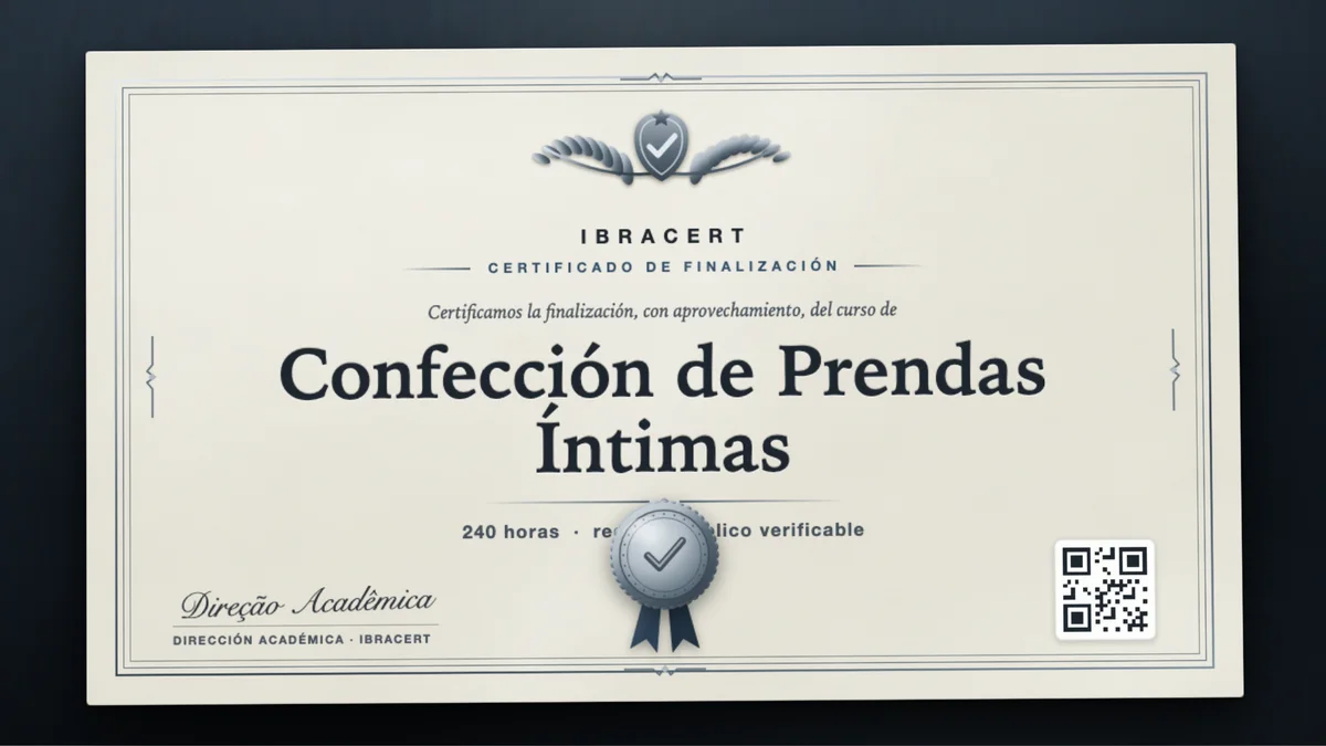 Portada del curso Confección de Prendas Íntimas