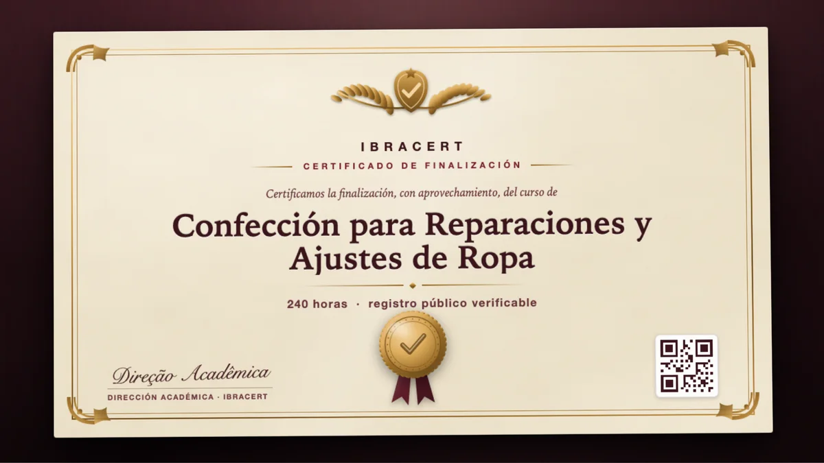 Portada del curso Confección para Reparaciones y Ajustes de Ropa