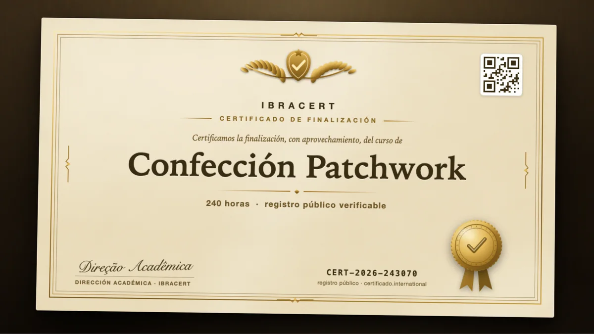 Portada del curso Confección Patchwork