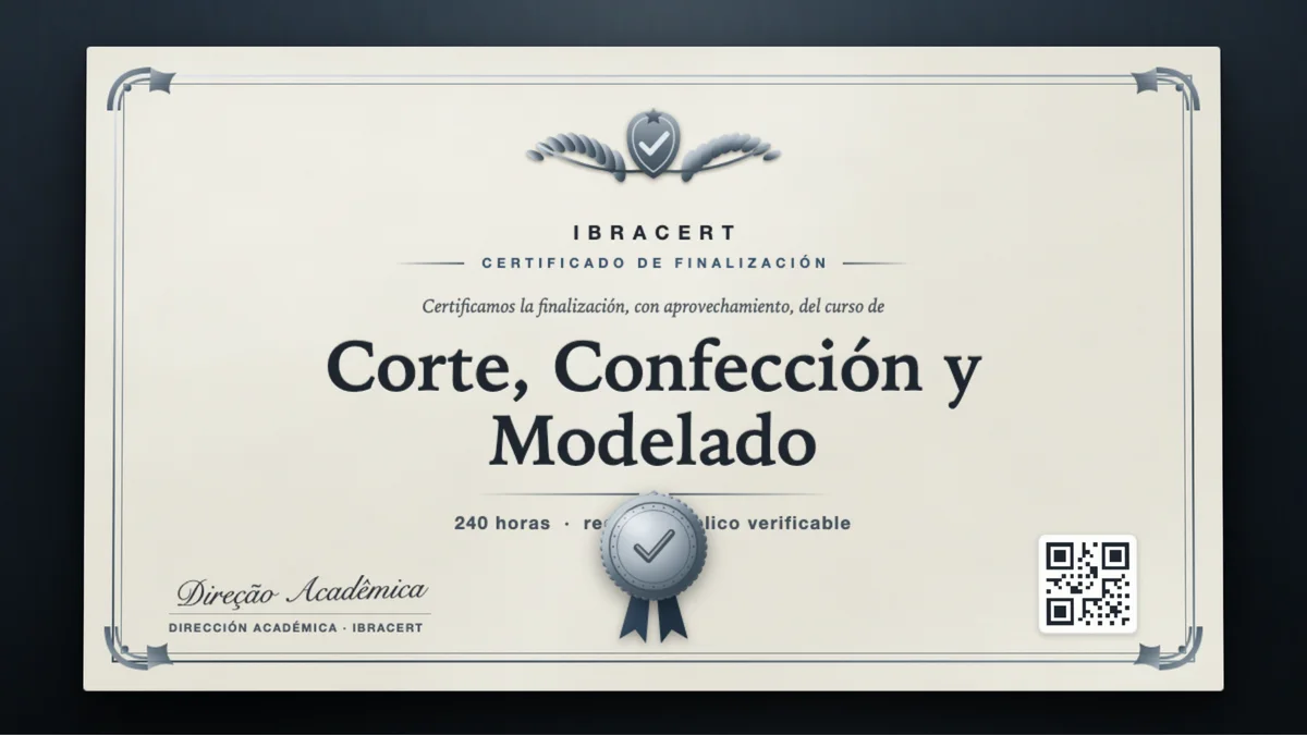 Portada del curso Corte, Confección y Modelado