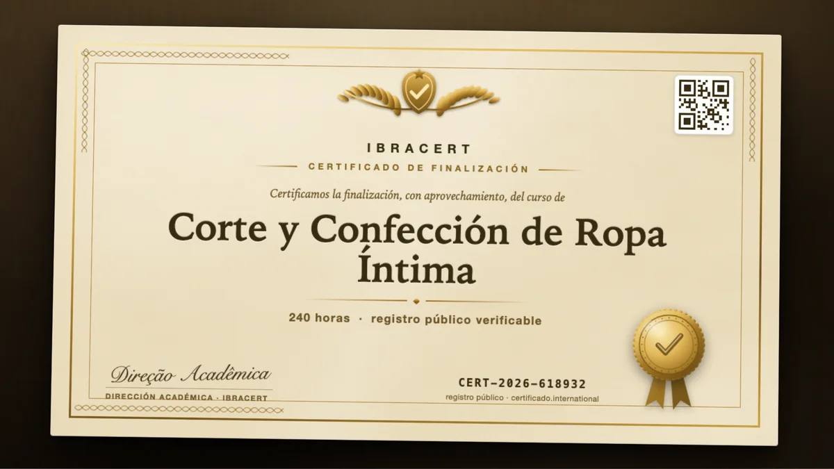 Portada del curso Corte y Confección de Ropa Íntima
