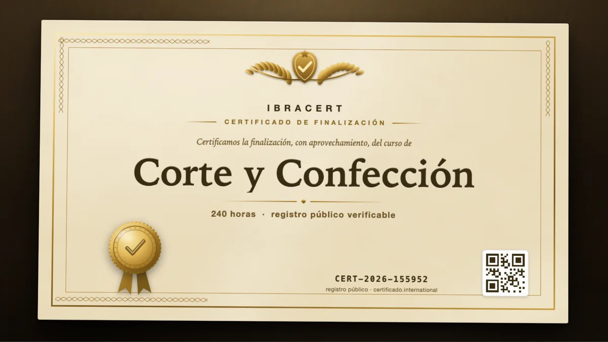 Portada del curso Corte y Confección