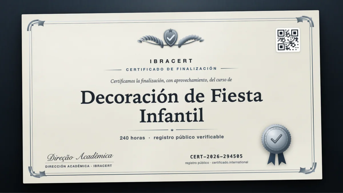 Portada del curso Decoración de Fiesta Infantil