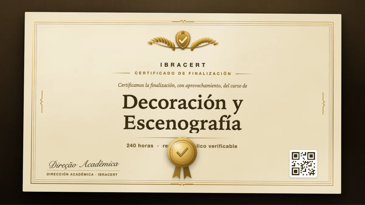 Portada del curso Decoración y Escenografía