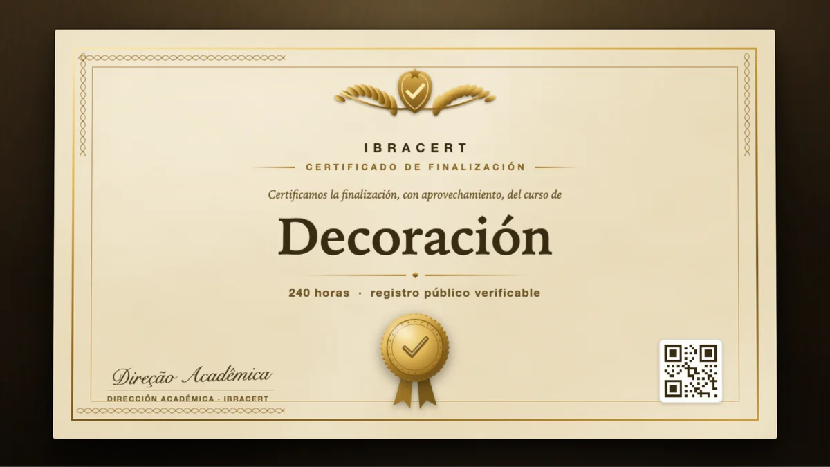 Portada del curso Decoración