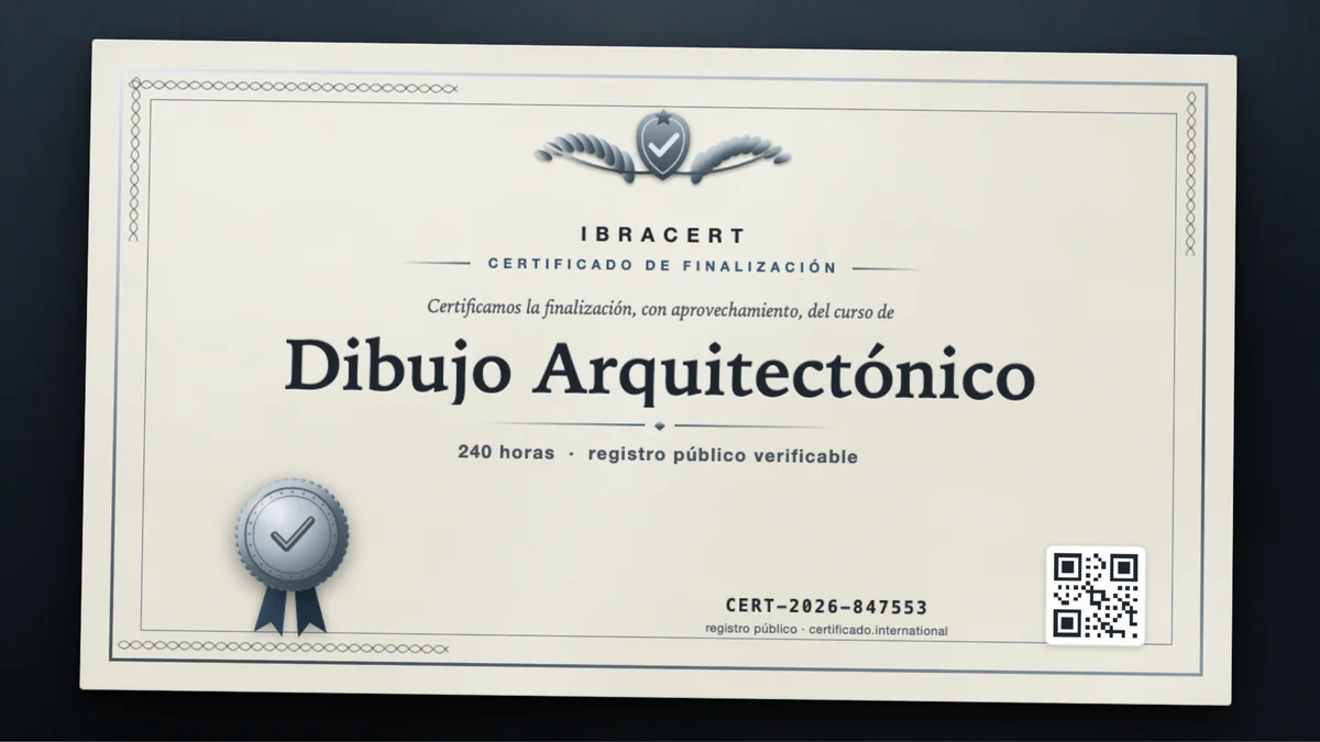 Portada del curso Dibujo Arquitectónico