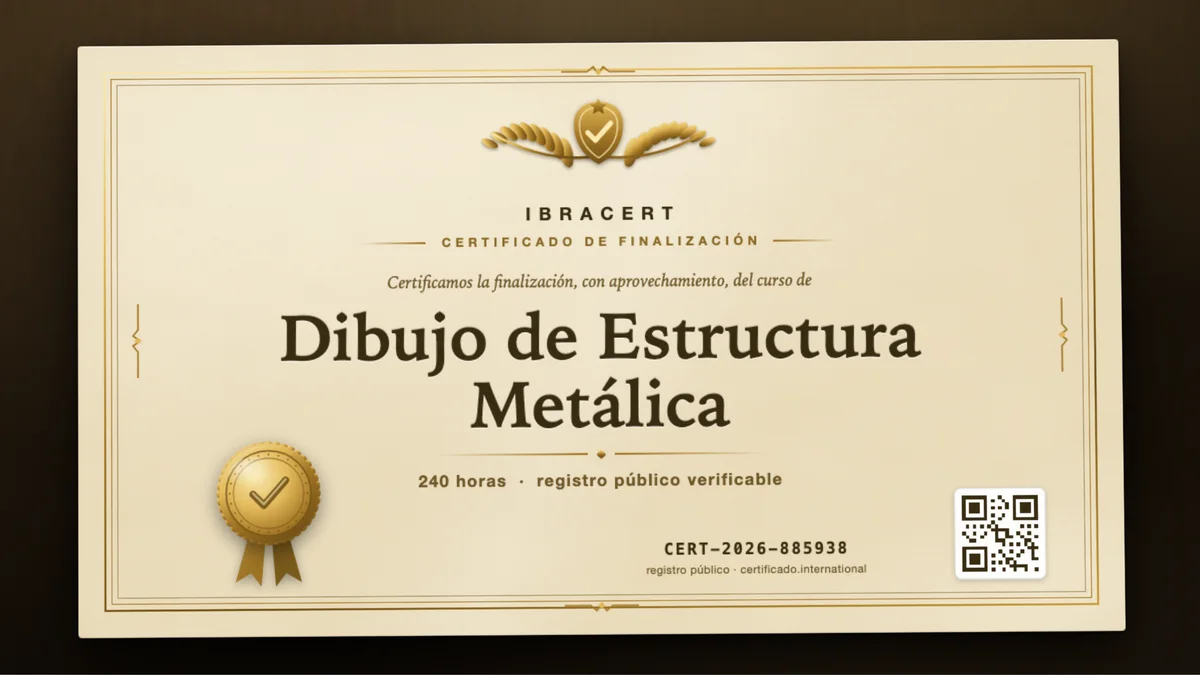 Portada del curso Dibujo de Estructura Metálica